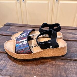 NEW Papillio Birkenstock Glenda Platform Sandals wool 38 narrow women’s 7 N NWOB